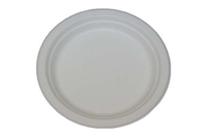 Тарелка круг. d-225 белая сахар. тростник (1*50/20уп)