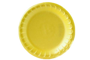 Тарелка d-170 десертная вспен. желтая (100/2700)