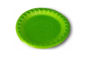 Тарелка d-170 десертная вспен. зелен (100/2700)