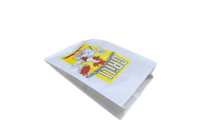 Пакет бумажный кура-гриль 30*17+7см ламинированный БЕЛЫЙ (1*100)