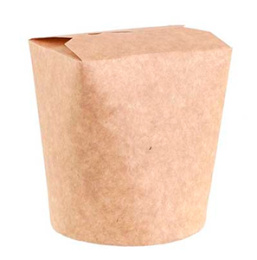 Контейнер бумажный д/лапши Крафт 700мл (1*30/12уп)