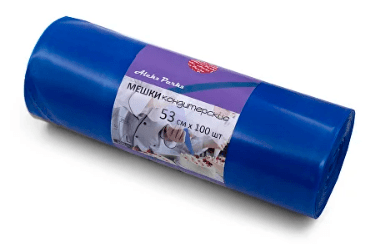 Мешок кондитерский рулон Н45 синий (1*100)