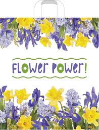 Пакет с петлевой ручкой 38*42-37мкм "Цветочная сила" (1*50/10уп)