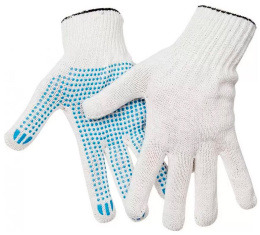 Перчатки х/б 4 нитки 10класс Белые (1*10пар/50уп)