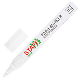 Маркер-краска белый 1-2мм, 2-4мм (1/12)