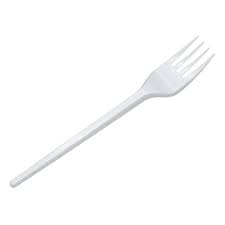 Вилка белая "компакт" (1*100/20уп)
