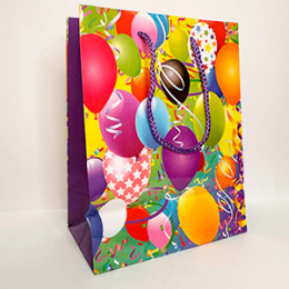 АКЦИЯ Пакет подарочный 18*23 "Воздушные шары" (1/12)