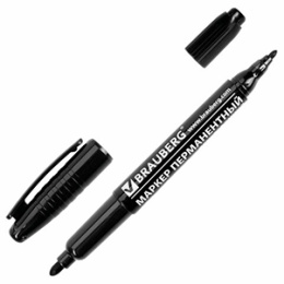 Маркер двусторонний черный (1/12)