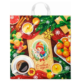 Пакет с петлевой ручкой НГ 40*42-45мкм "Угощение" (1*25/20уп)