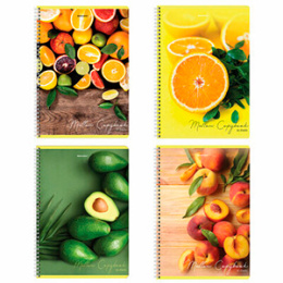 Тетрадь 80л.А4 клетка, спираль