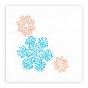 Салфетки НГ 24*24 50л "Вальс снежинок" (1/72уп)
