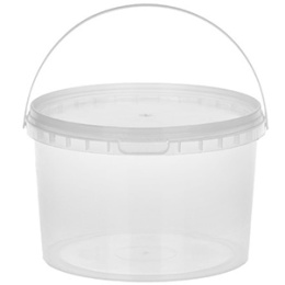 Ведро круглое с крышкой   1,5л. (1/10/125)