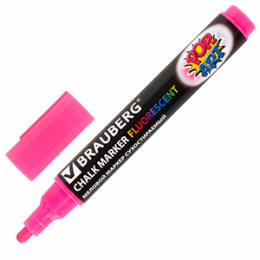 Маркер меловой розовый 