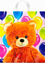 Пакет с петлевой ручкой 38*42-50мкм "Топтыжка" (1*25/20уп)