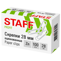 Скрепки 28мм (1*100)