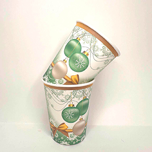 Стакан бумажный НГ 200мл "Новогодняя игрушка" (1*10)