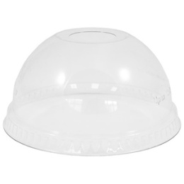 Купольная крышка к стакану С отверстием прозр. "Упакс Юнити" (1*50/20уп)