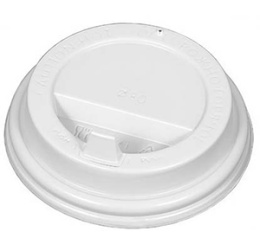 Крышка для стакана с закрытым питейником d-90 белая (1*100/10уп)