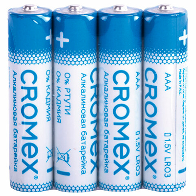 Батарейка CROMEX ААА мизинчиковая алкалиновая (1*4)