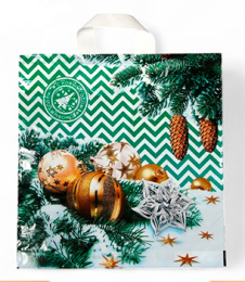 Пакет с петлевой ручкой НГ 40*42-45мкм "Иней" (1*25/20уп)