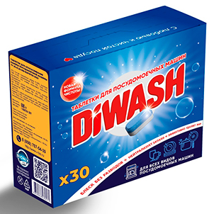Таблетки для ПММ "DIWASH" 30шт