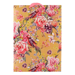 Пакет подарочный 31*44 "Цветы", крафт (1/20)																														