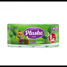 Туалетная бумага Plushe 2х-сл аромат. Яблоко (1*8шт/8уп)