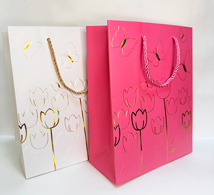 Пакет подарочный 18*23 "Тюльпаны" (1/12)																														