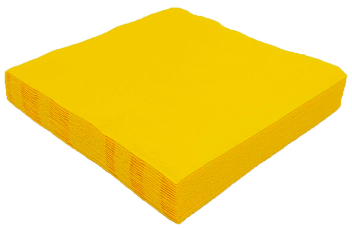 Салфетки 33*33 Желтые 50л (1/36)