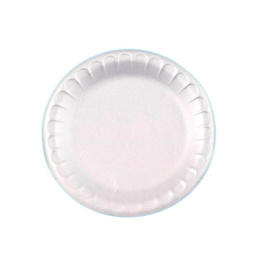 Тарелка d-170 вспен. белая (1*100/27уп)