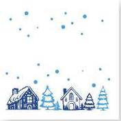 Салфетки НГ 24*24 50л "Зимний вечер" (1/72уп)