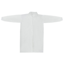 Халат одноразовый на липучке 2XL, белый (1*10/10уп)