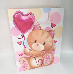 Пакет подарочный 26*32 "Lovely Kitty" (1/12)