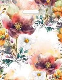 Пакет с вырубной ручкой 36*43-35мкм "Луговые цветы" (1*50/20уп)