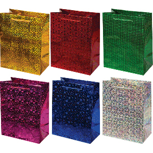 Пакет подарочный 12*15 "Голография" (1/20)
