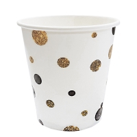 Набор стаканов карт. 250мл "Вечеринка", белый (1*6/144уп)