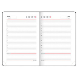 Ежедневник недатированный А5, под кожу, 136л, синий-зеленый, арт.114460