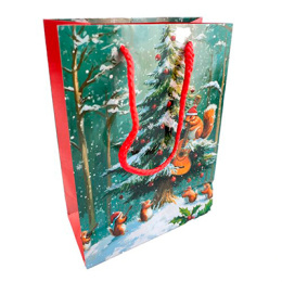 Пакет подарочный НГ 14*20 в ассортименте (1/20)