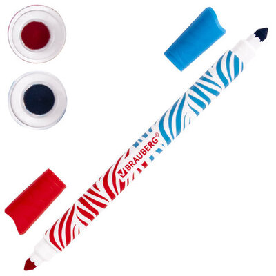 Фломастеры 10 шт/20 цветов, двухцветные