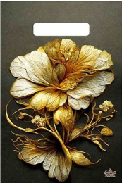 Пакет с вырубной ручкой 20*30-30мкм "Ювелирный цветок" (1*100)