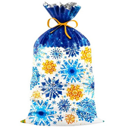 Пакет-подарок 25*40 "Северные узоры" мет./рис (1*100/20уп)