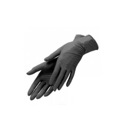 Перчатки виниловые ЧЕРНЫЕ L (1*100/10уп)