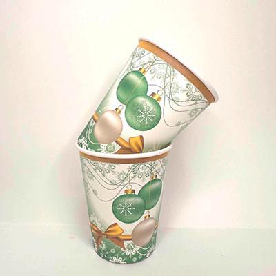 Стакан бумажный НГ 200мл "Новогодняя игрушка" (1*10)