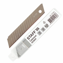 Лезвие для канцелярских ножей в пенале 18мм (1*10)