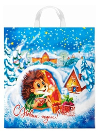 Пакет с петлевой ручкой НГ 38*42-40мкм "Морозное утро" (1*25/20уп)