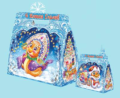 Подарок НГ Сумка "Со Змейкой" 1,2кг (1/220)