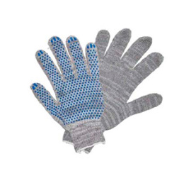 Перчатки х/б 5 ниток 7,5класс Серые  (1*10пар/30уп)