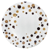 Набор тарелка карт. d-230 "Вечеринка", белый (1*6/55уп)