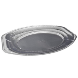 Поднос фольгированный овальный 1200мл (1/25/100)