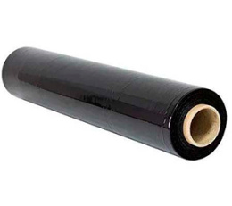 Стретч-пленка 500мм 20/23мкм Черная 1,8кг (1/6)